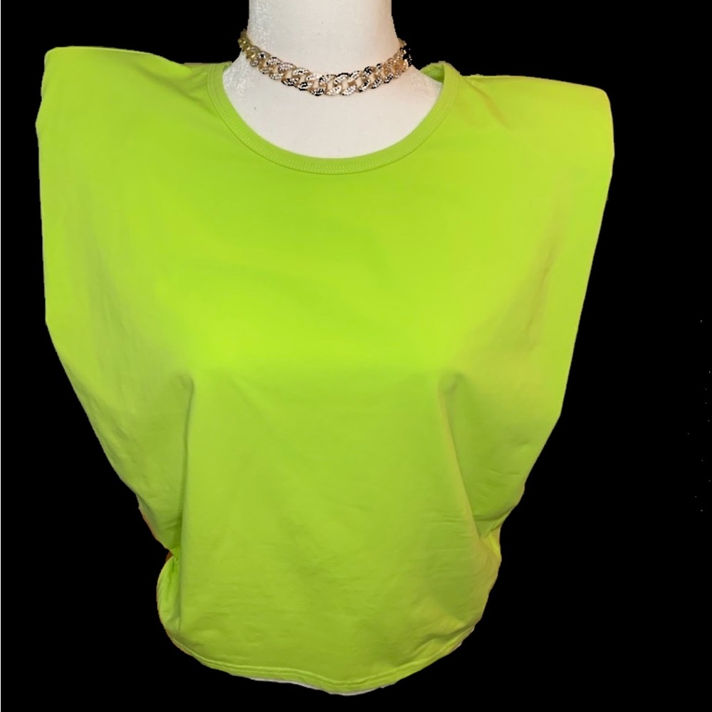 Shoulder padded stylish T-Shirt